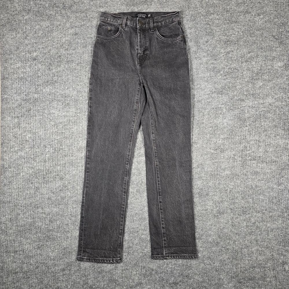 & Other Stories High Rise Straight Leg Jeans Black Wash‎ Size 27
